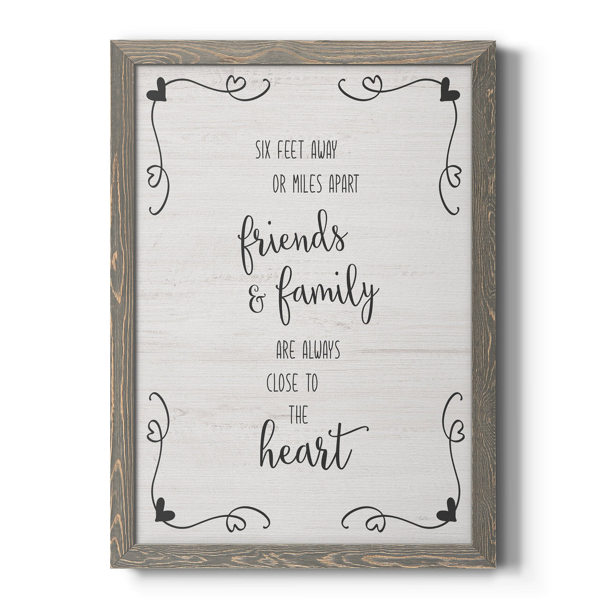 Six Feet - Barnwood Framed Canvas Print