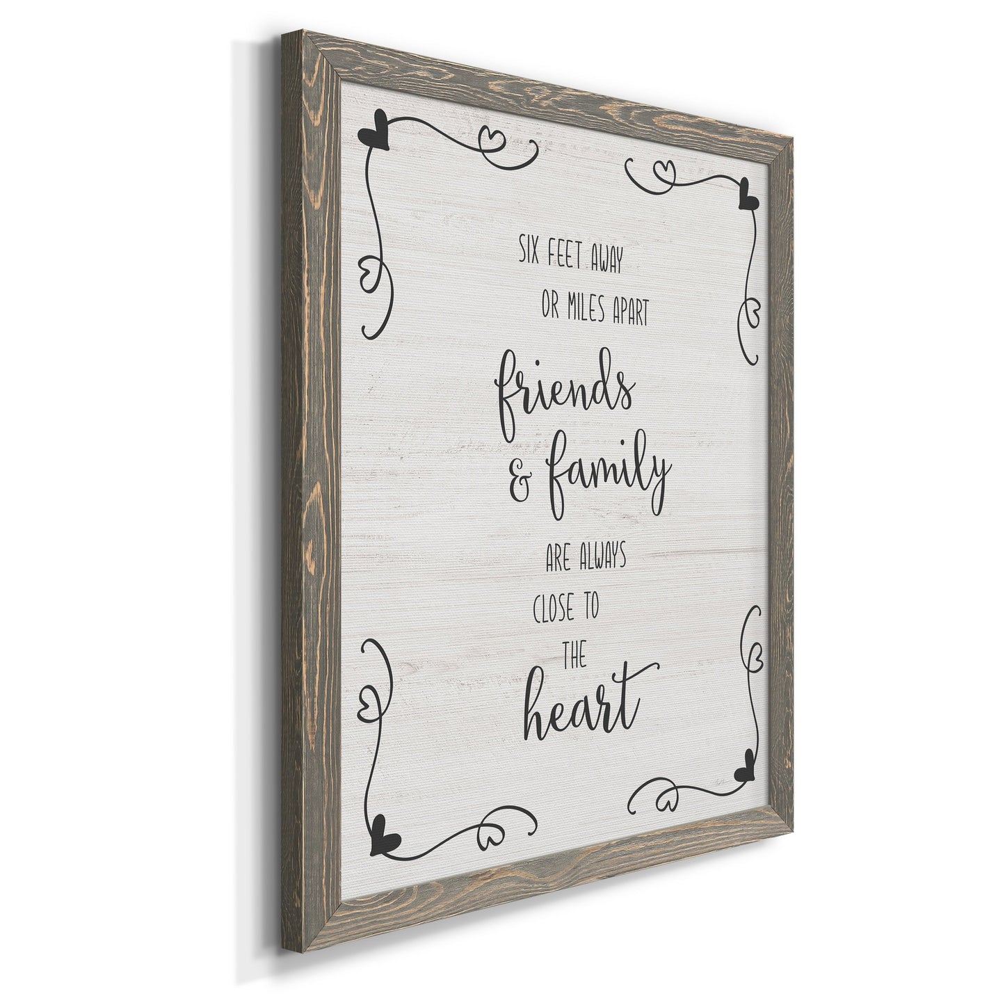 Six Feet - Barnwood Framed Canvas Print