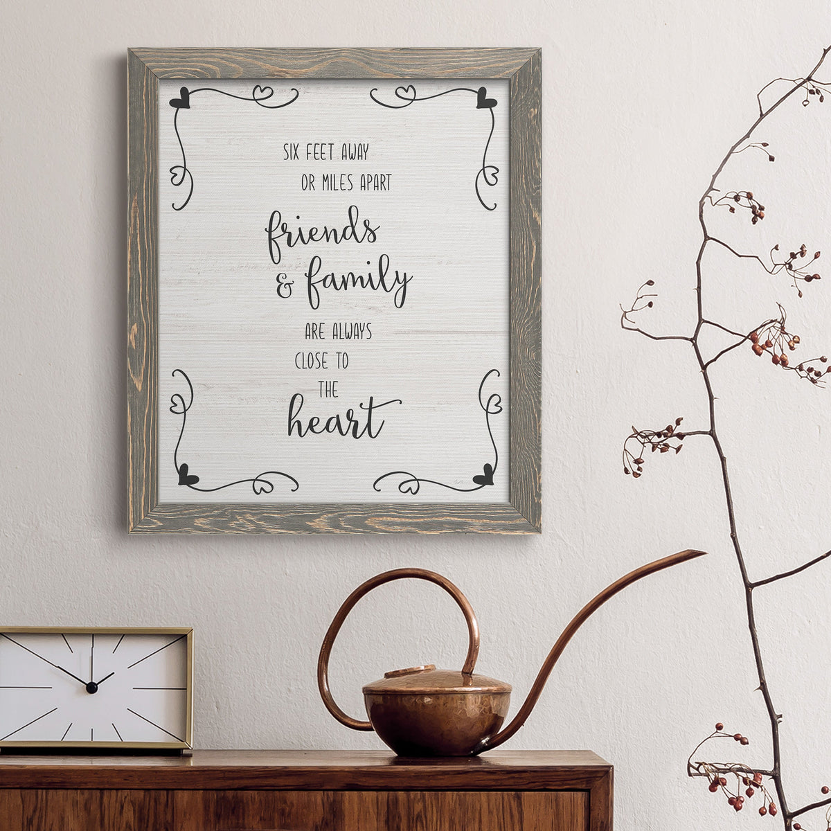 Six Feet - Barnwood Framed Canvas Print