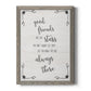 Always There - Barnwood Framed Canvas Print
