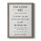 Stay Safe Rules - Barnwood Framed Canvas Print