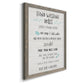 Stay Safe Rules - Barnwood Framed Canvas Print