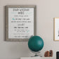 Stay Safe Rules - Barnwood Framed Canvas Print