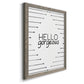 Hello Gorgeous - Barnwood Framed Canvas Print
