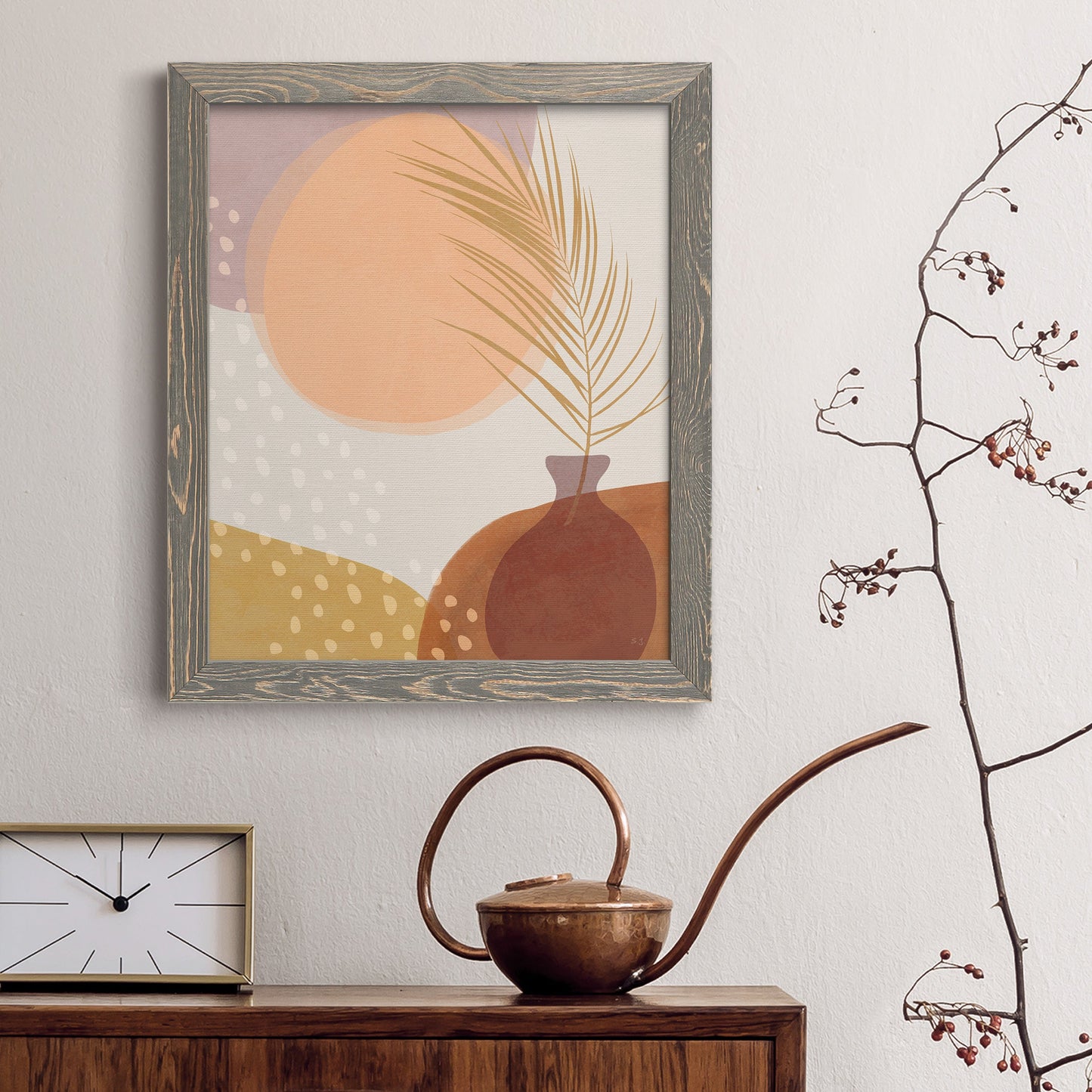 Sedona Sunset - Barnwood Framed Canvas Print