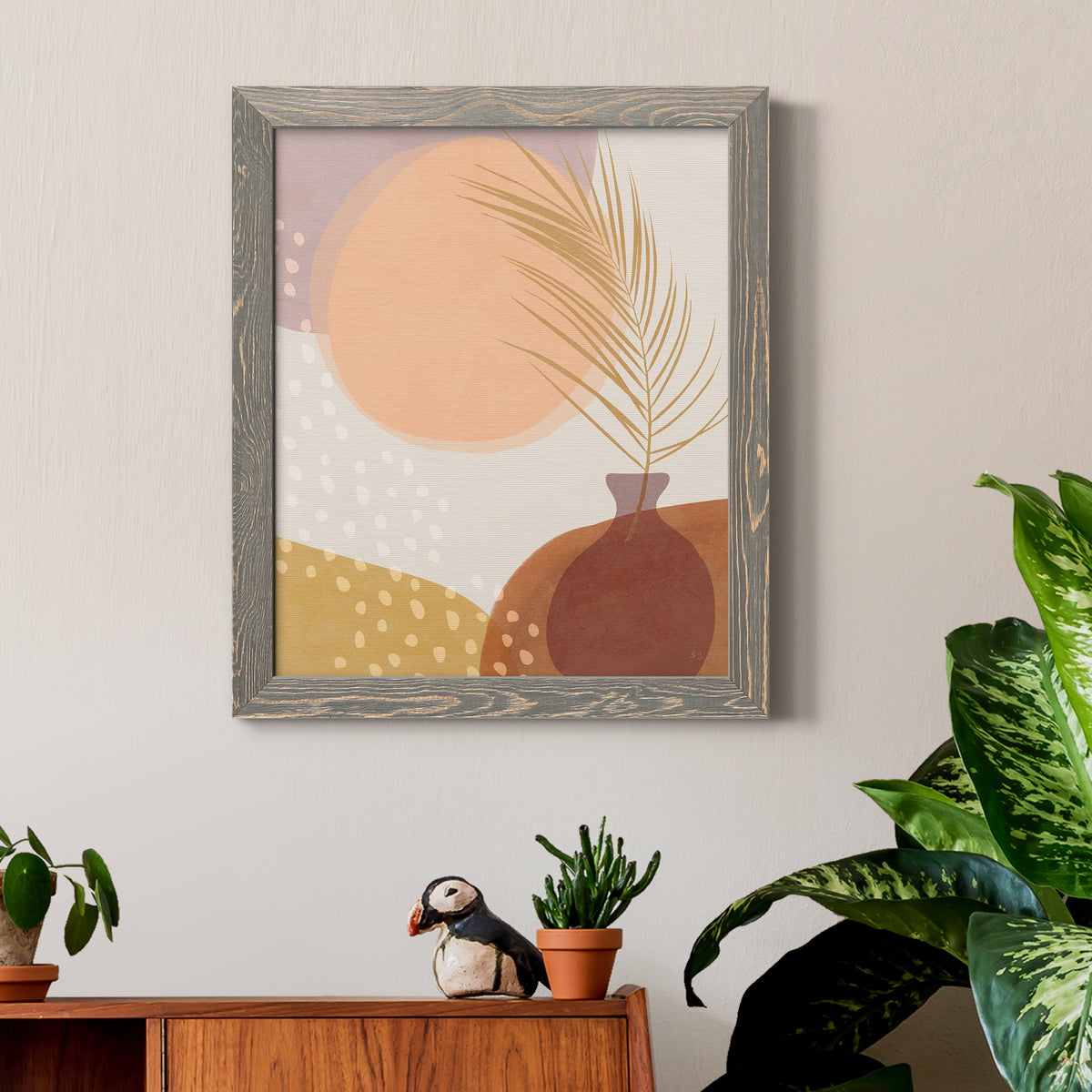 Sedona Sunset - Barnwood Framed Canvas Print