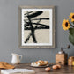 Lines Crossed III - Barnwood Framed Canvas Print