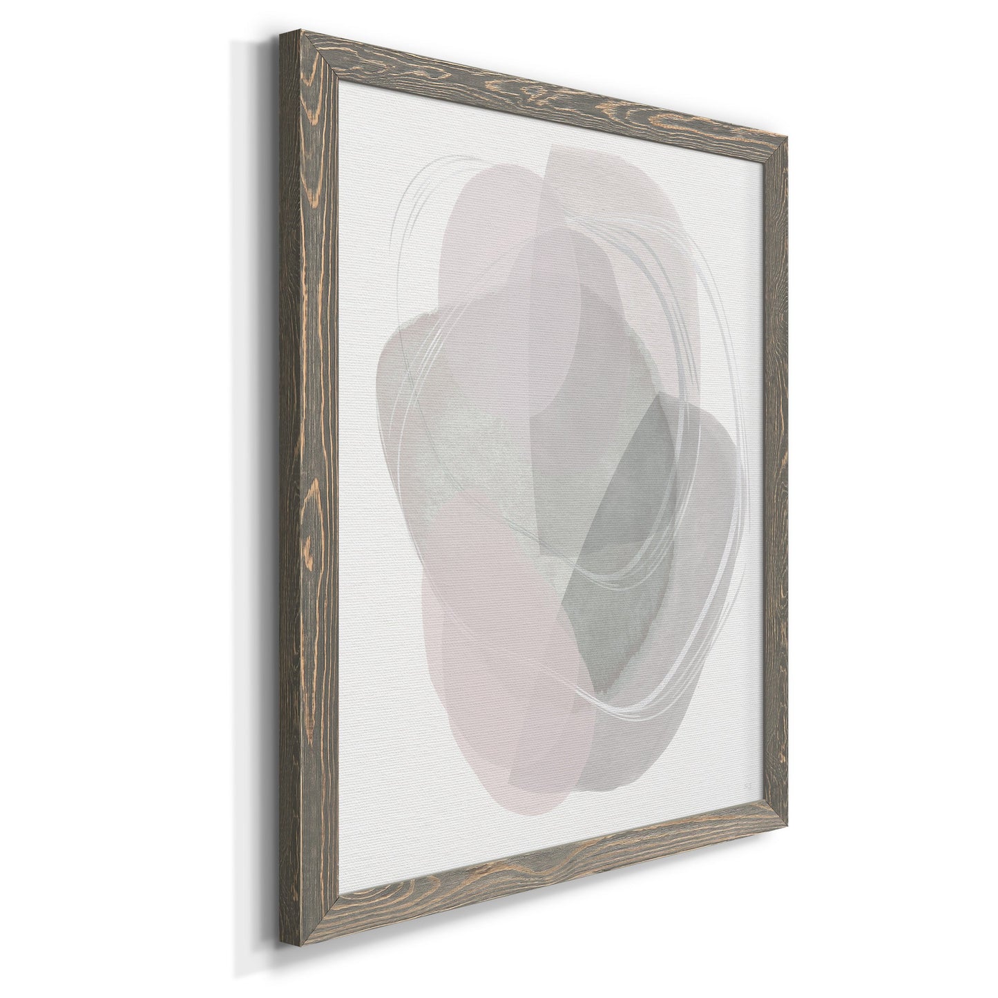 River Jewels II - Barnwood Framed Canvas Print
