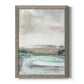 Summer Teal I - Barnwood Framed Canvas Print
