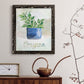 Potted Oregano - Barnwood Framed Canvas Print