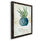 Potted Thyme - Barnwood Framed Canvas Print