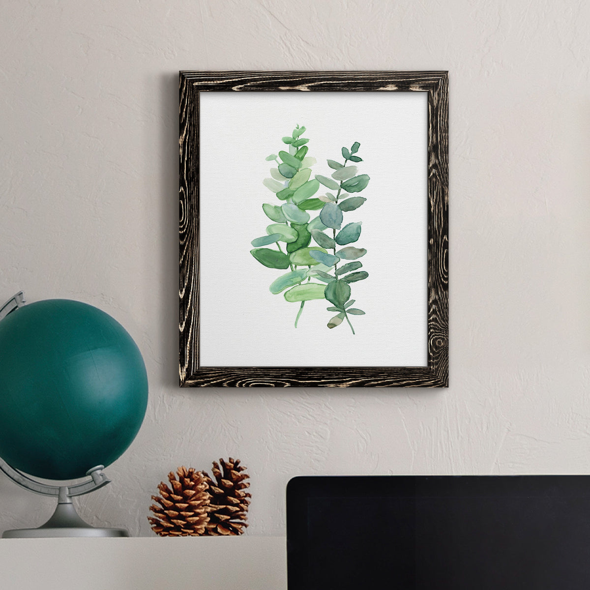 Eucalyptus II - Barnwood Framed Canvas Print