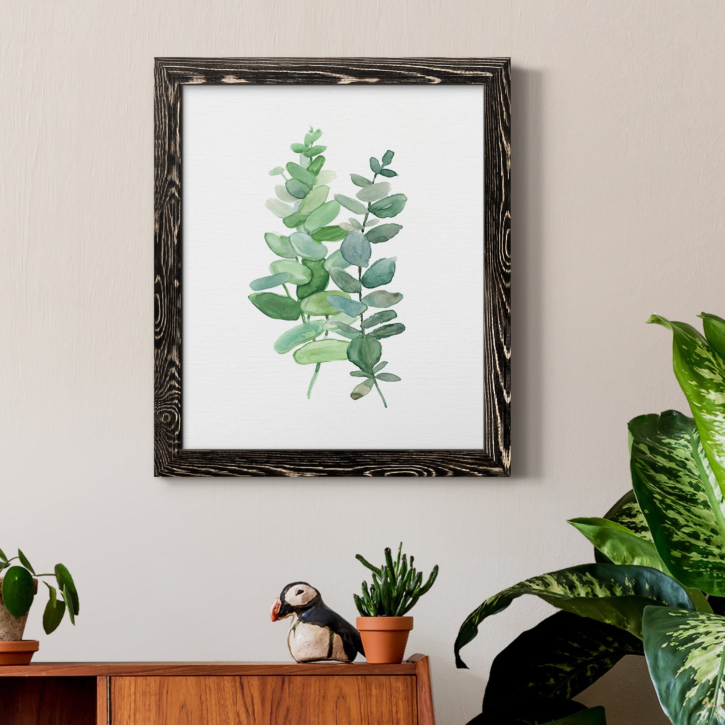Eucalyptus II - Barnwood Framed Canvas Print