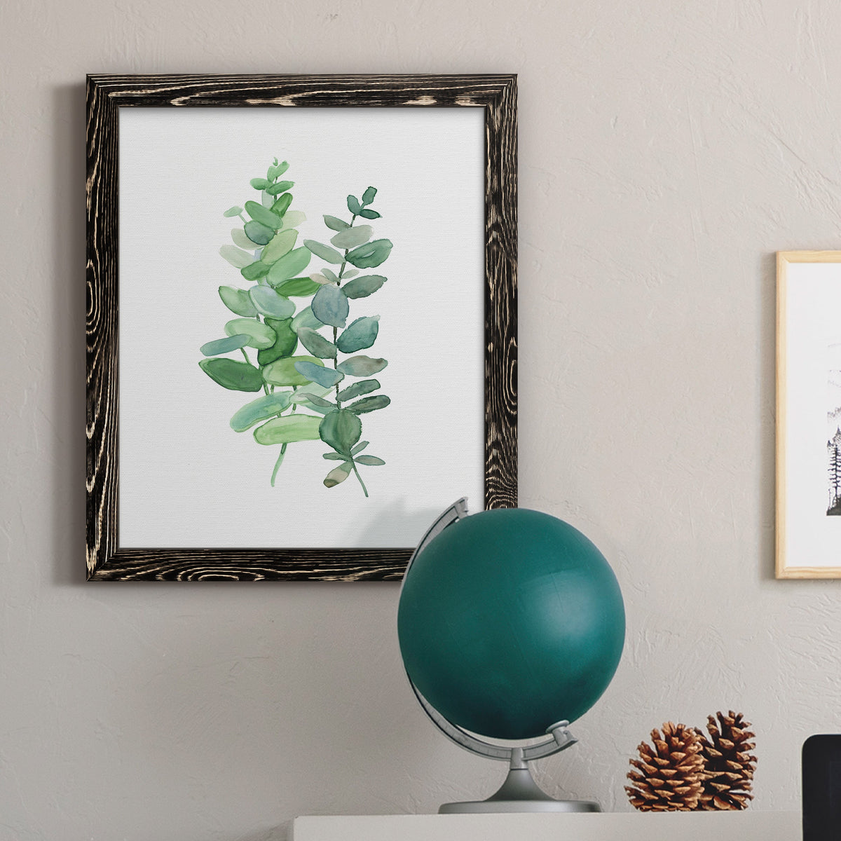 Eucalyptus II - Barnwood Framed Canvas Print