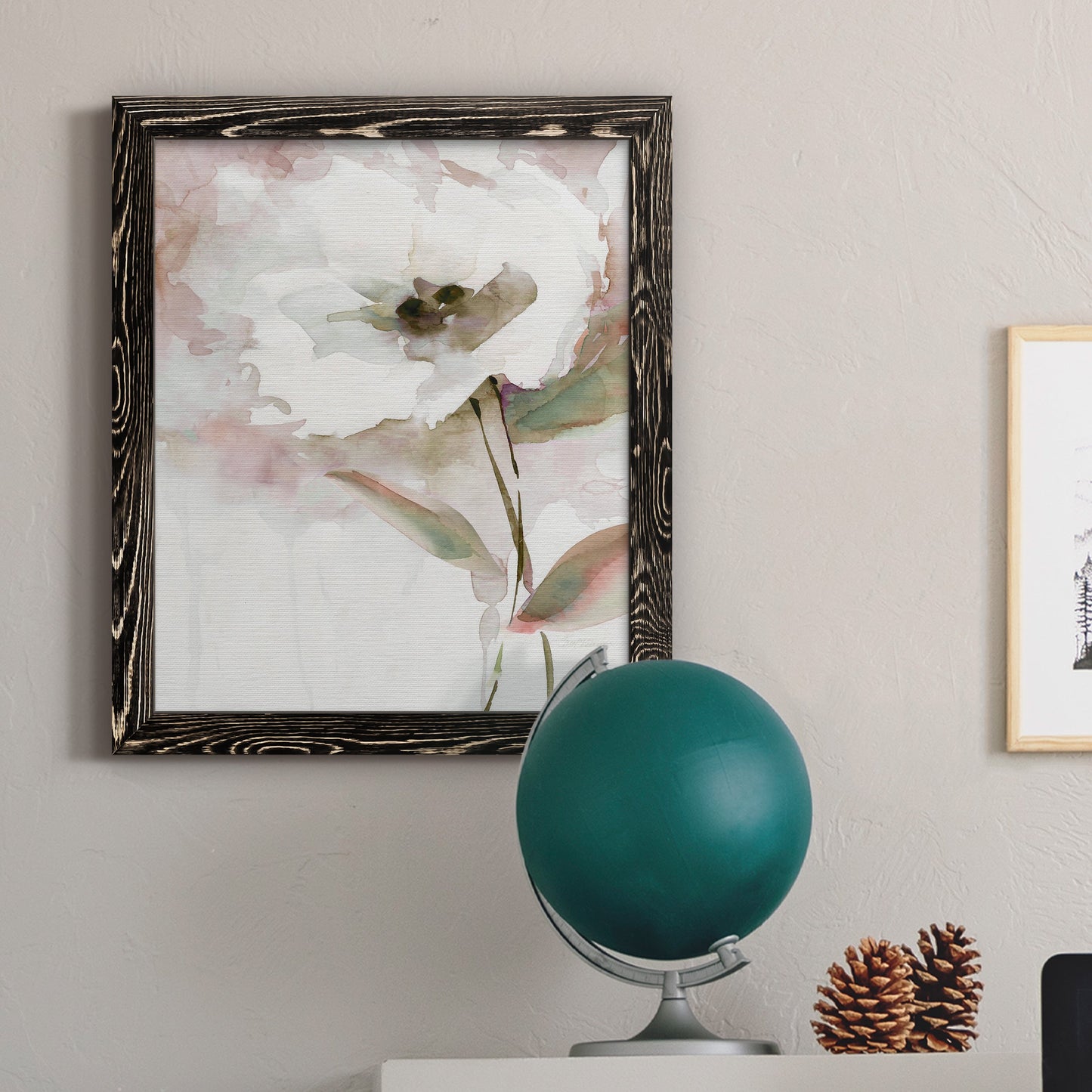 Summer Bloom II - Barnwood Framed Canvas Print