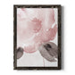 Blush Bloom I - Barnwood Framed Canvas Print
