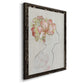Fashion Floral Silhouette I - Barnwood Framed Canvas Print