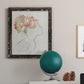 Fashion Floral Silhouette I - Barnwood Framed Canvas Print