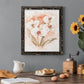 White and Coral Orchid I - Barnwood Framed Canvas Print