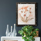White and Coral Orchid I - Barnwood Framed Canvas Print