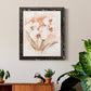 White and Coral Orchid I - Barnwood Framed Canvas Print
