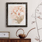 White and Coral Orchid II - Barnwood Framed Canvas Print