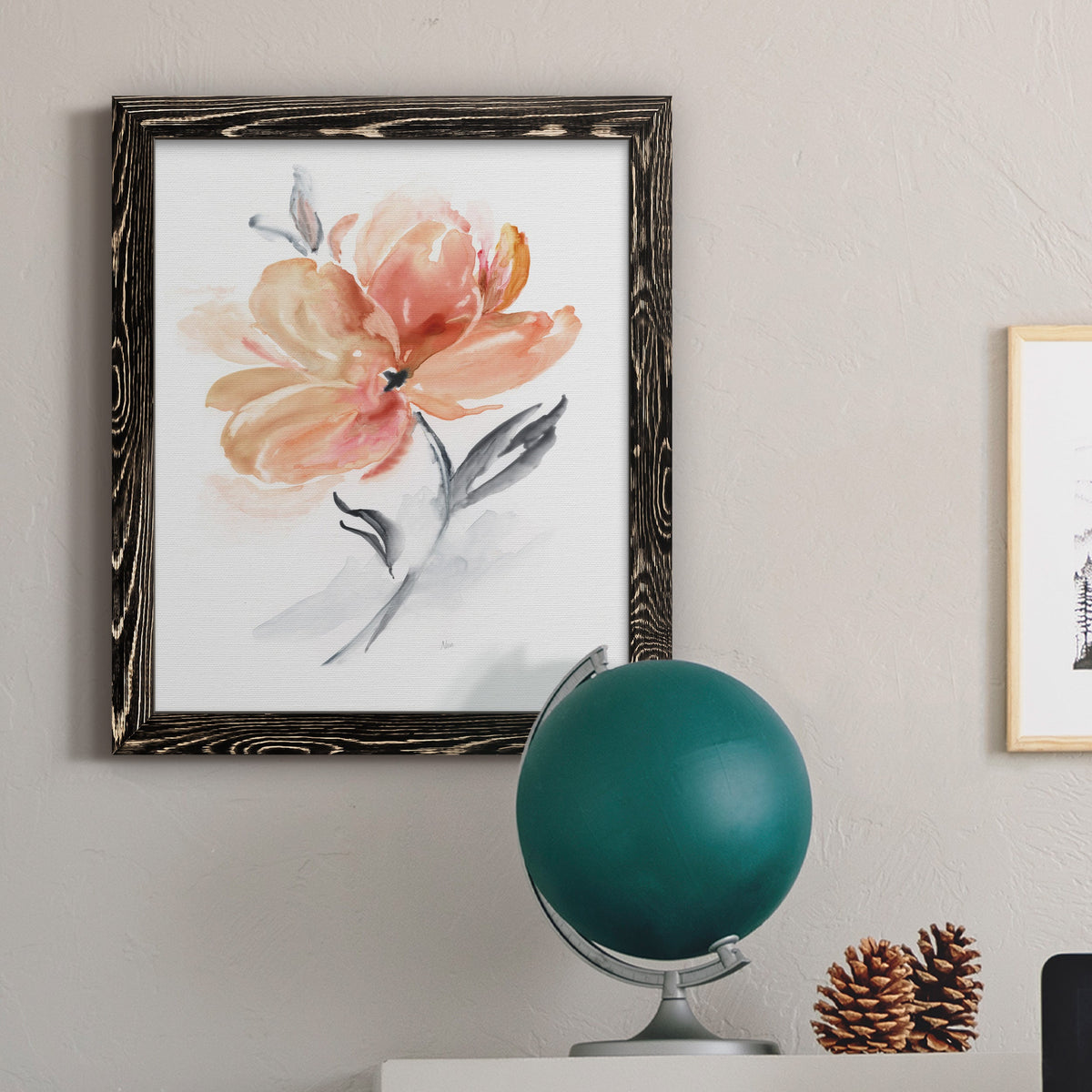 Soft Sensation II - Barnwood Framed Canvas Print
