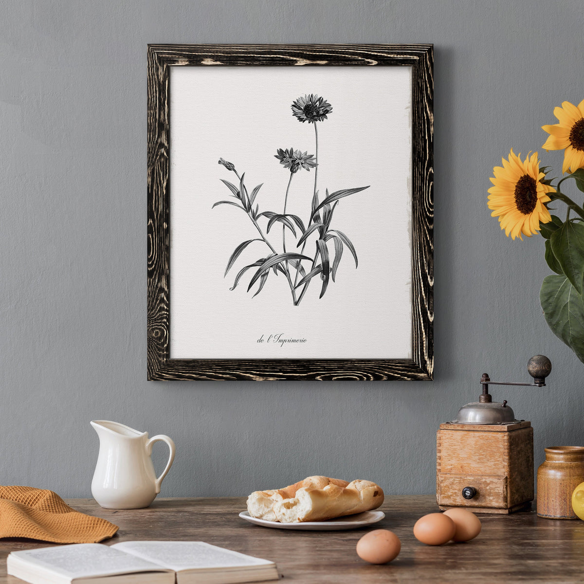 Simply Imperial - Barnwood Framed Canvas Print