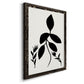 Silhouette Garden I - Barnwood Framed Canvas Print