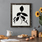 Silhouette Garden I - Barnwood Framed Canvas Print