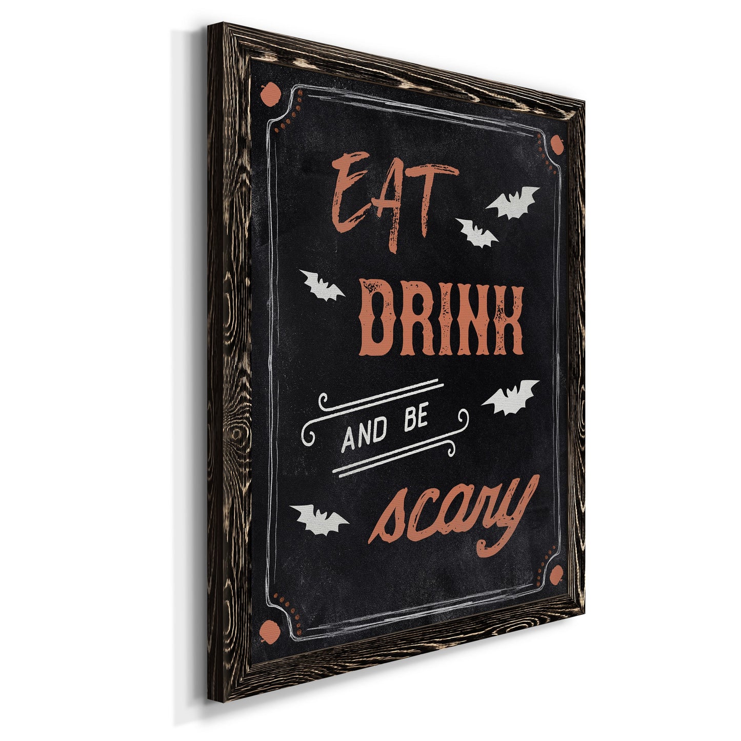 Be Scary - Barnwood Framed Canvas Print