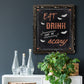 Be Scary - Barnwood Framed Canvas Print