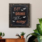 Be Scary - Barnwood Framed Canvas Print