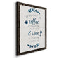 Coffee & Wine - Barnwood Framed Canvas Print