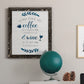 Coffee & Wine - Barnwood Framed Canvas Print