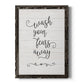 Wash Fears - Barnwood Framed Canvas Print