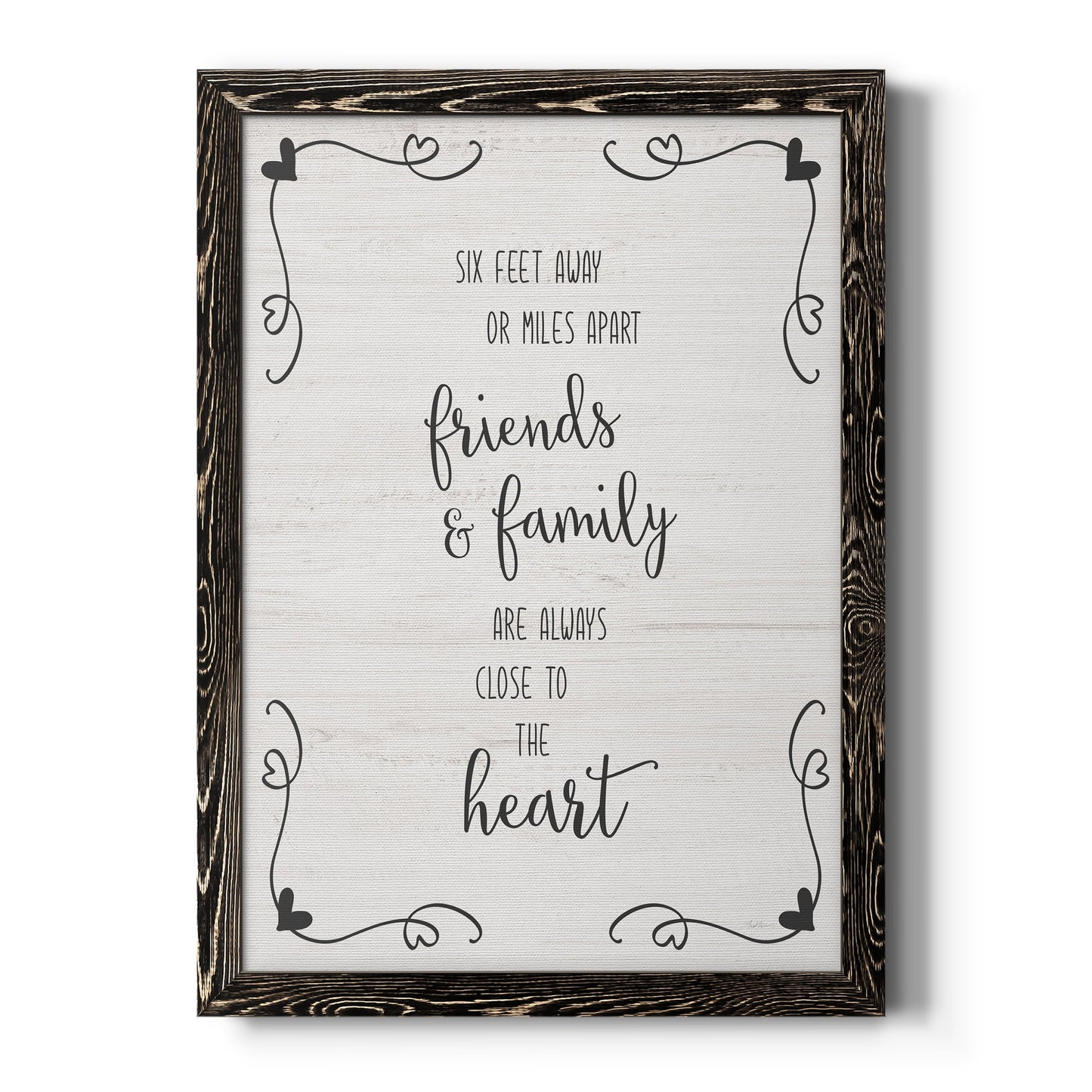 Six Feet - Barnwood Framed Canvas Print