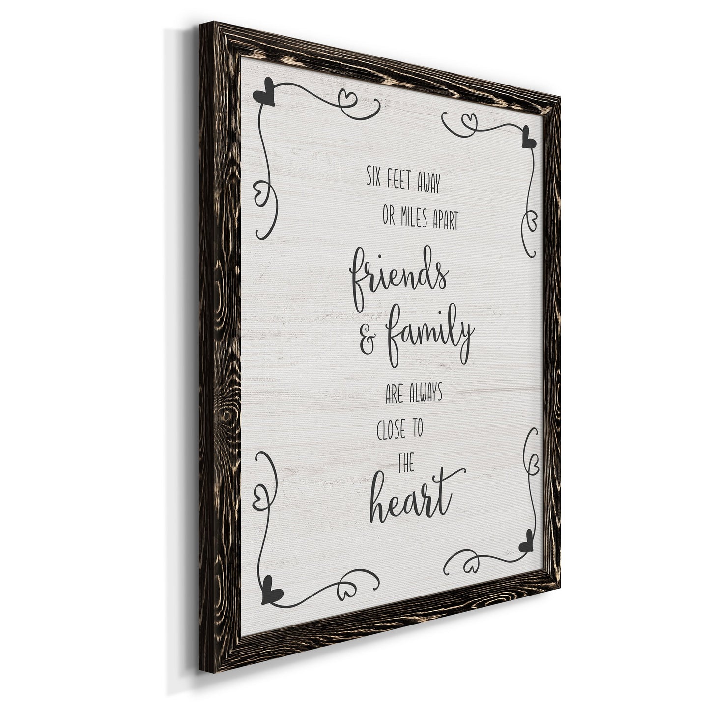 Six Feet - Barnwood Framed Canvas Print