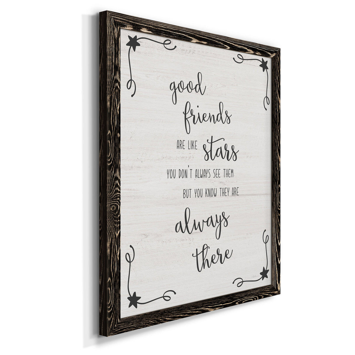 Always There - Barnwood Framed Canvas Print