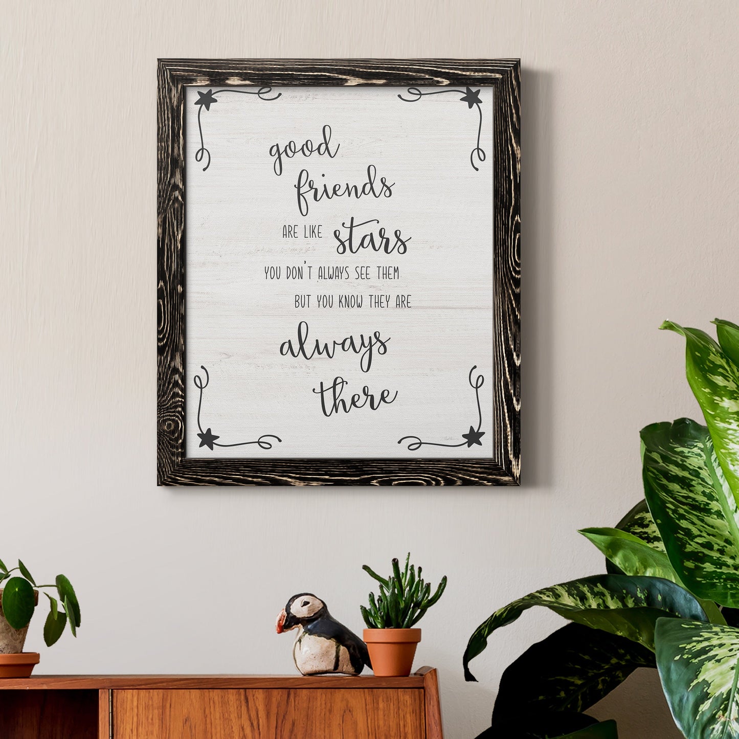 Always There - Barnwood Framed Canvas Print