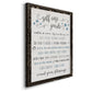 Guide to Self Care - Barnwood Framed Canvas Print