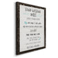 Stay Safe Rules - Barnwood Framed Canvas Print