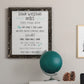 Stay Safe Rules - Barnwood Framed Canvas Print