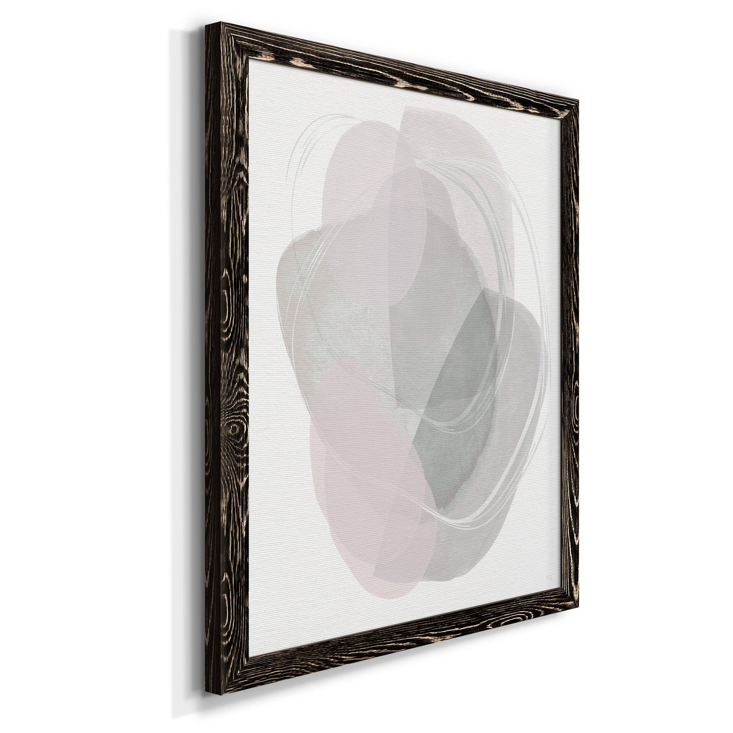 River Jewels II - Barnwood Framed Canvas Print