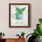 Potted Basil - Barnwood Framed Canvas Print