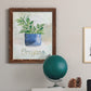 Potted Oregano - Barnwood Framed Canvas Print