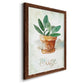 Potted Sage - Barnwood Framed Canvas Print
