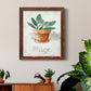 Potted Sage - Barnwood Framed Canvas Print