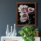 Rose Noir I - Barnwood Framed Canvas Print
