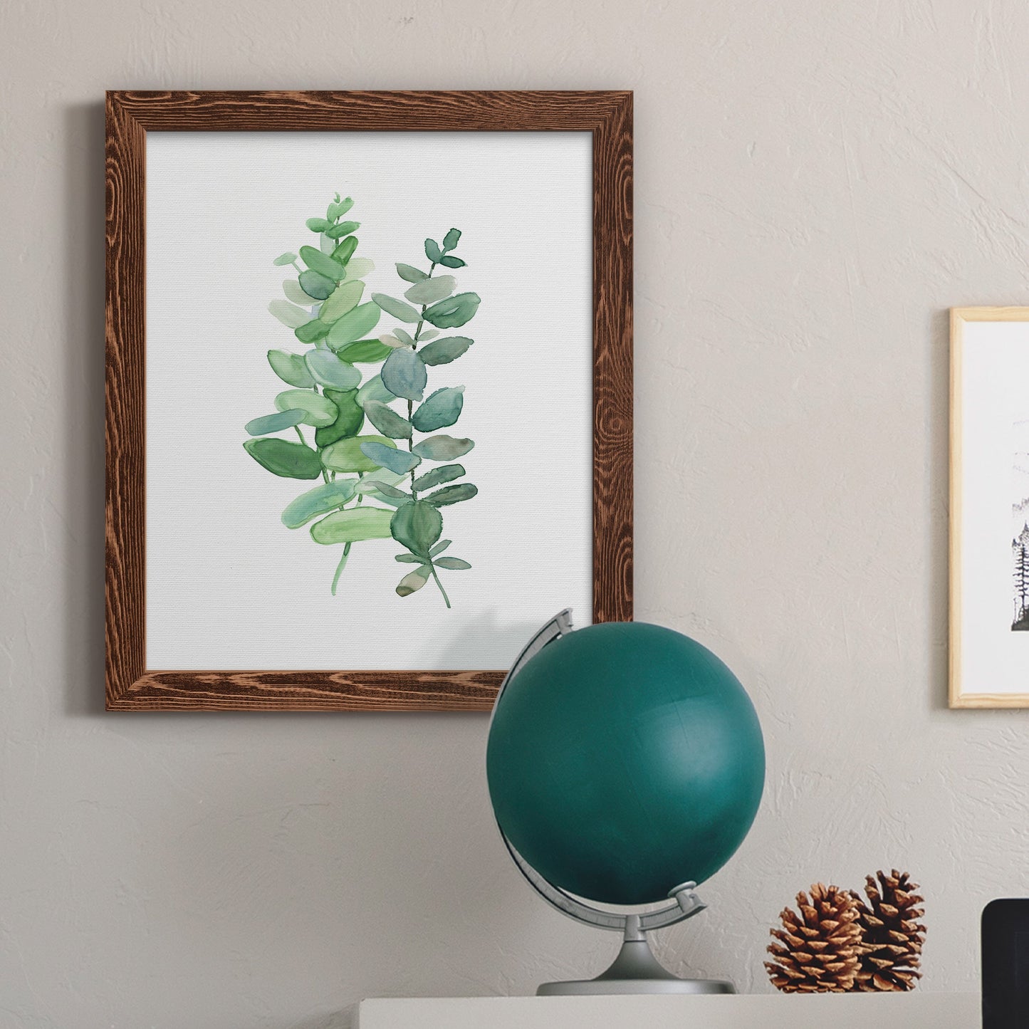 Eucalyptus II - Barnwood Framed Canvas Print